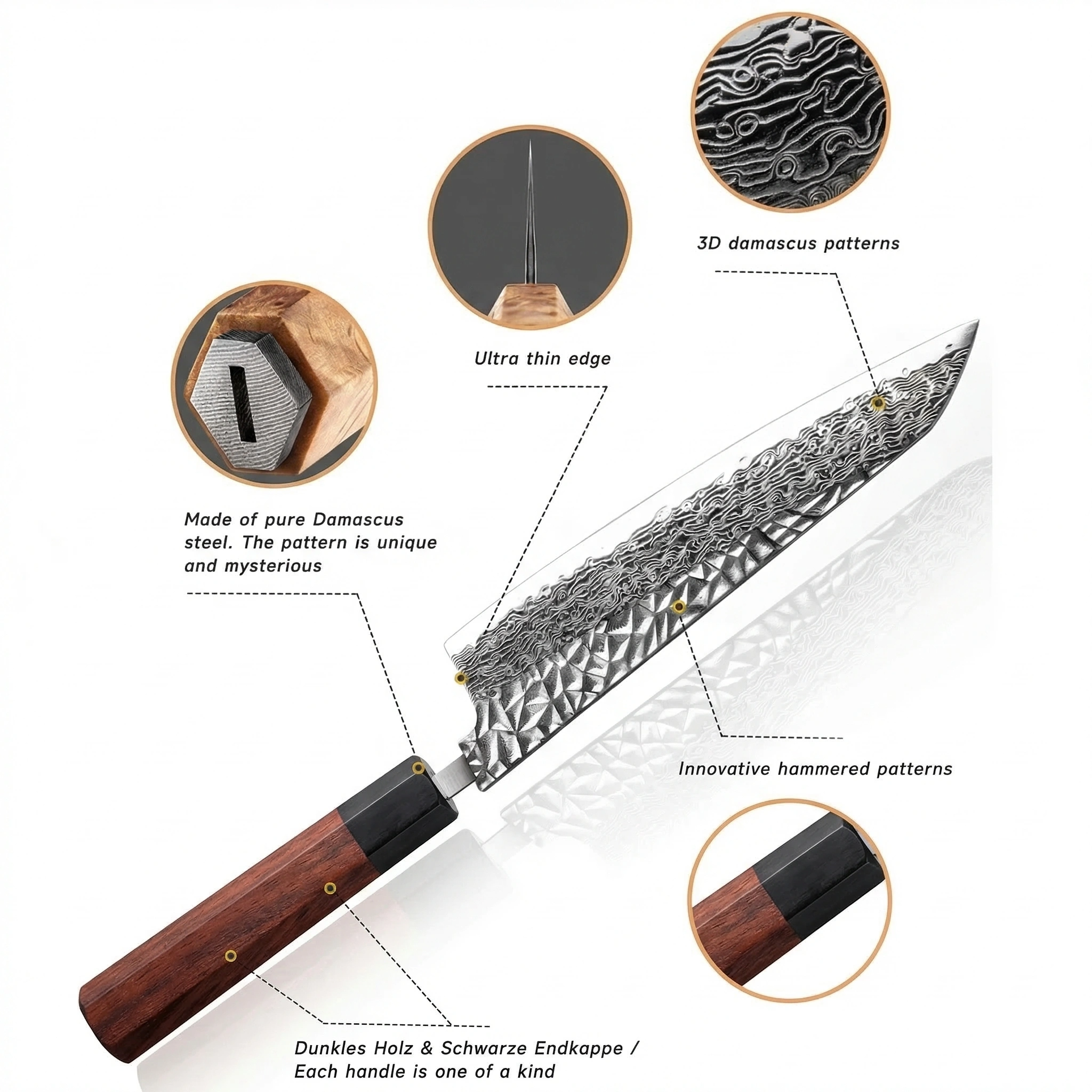 Primont Cuisine – Exklusives Damast-Chefmesser 67-Lagig
