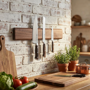 Wallnussholz Messerhalter (Wandmontage) Primont Cuisine